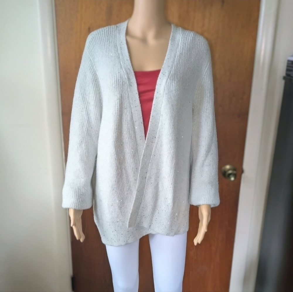 Lane Bryant Cream Open-Front Cardigan Women's Size 18/20 NEW!